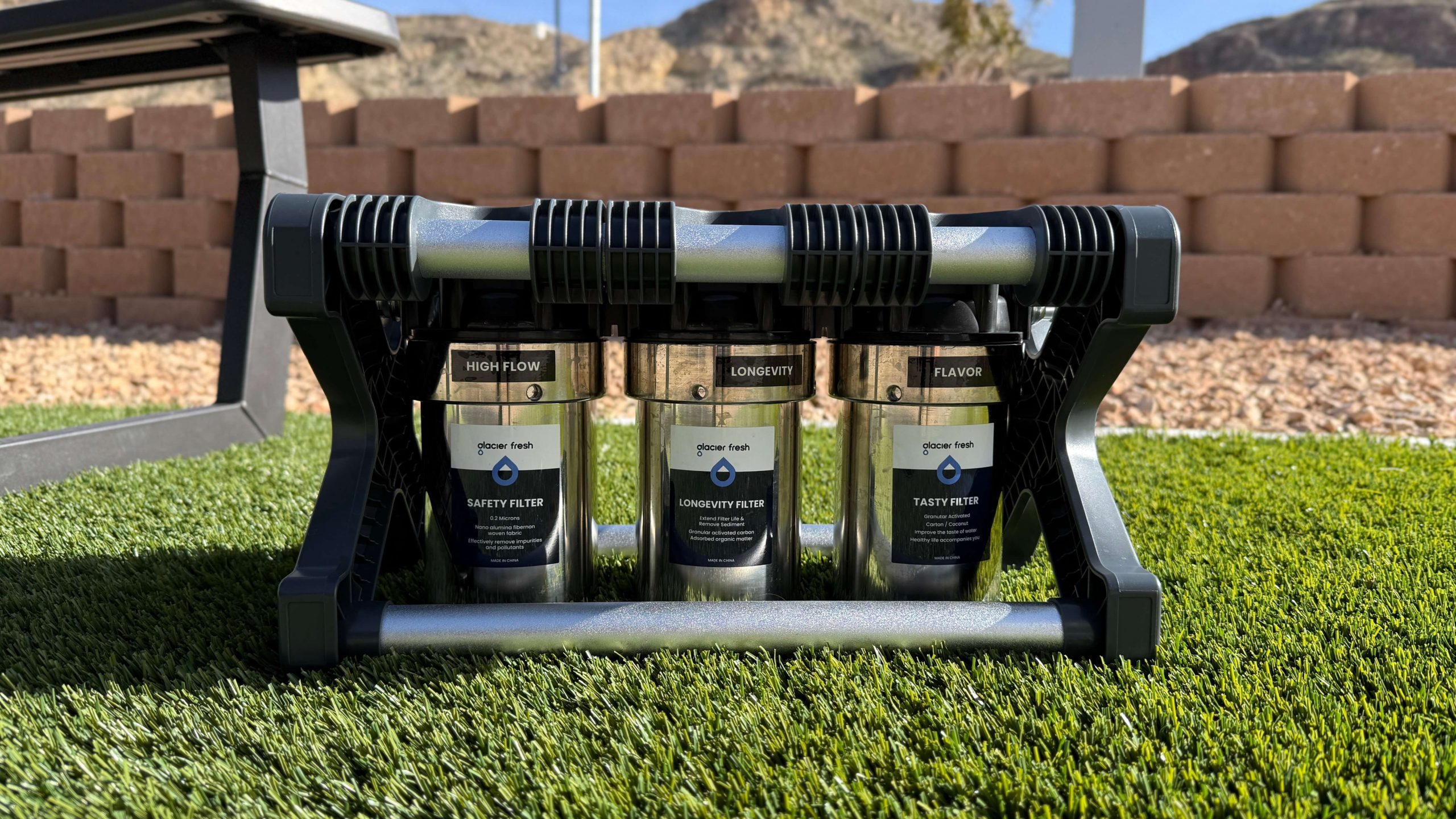 RV water filter system