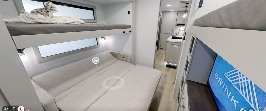 Cozy modern bunkhouse interior design