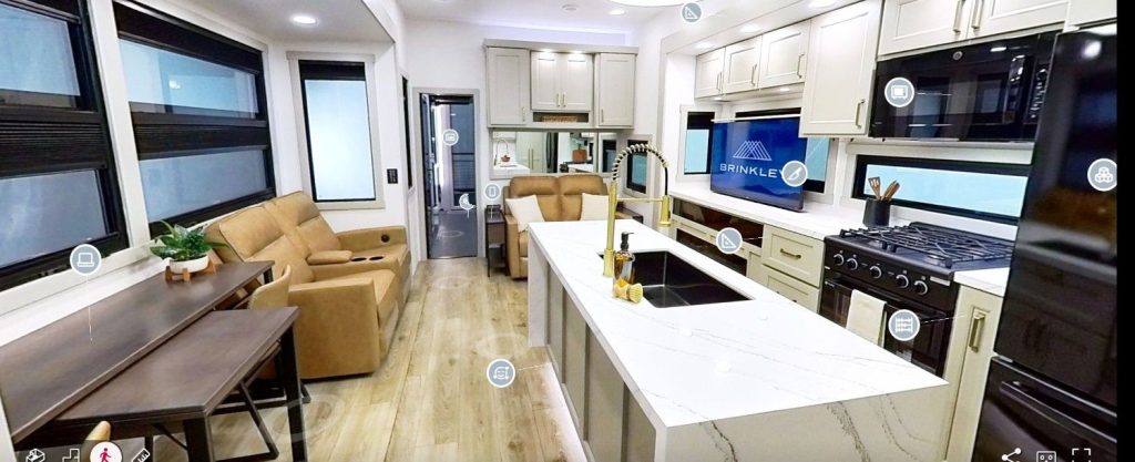 Model G Kitchen and Living Area