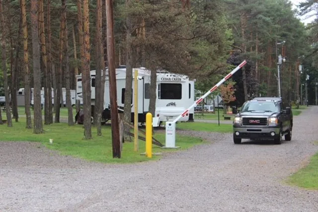RV pass through security gate