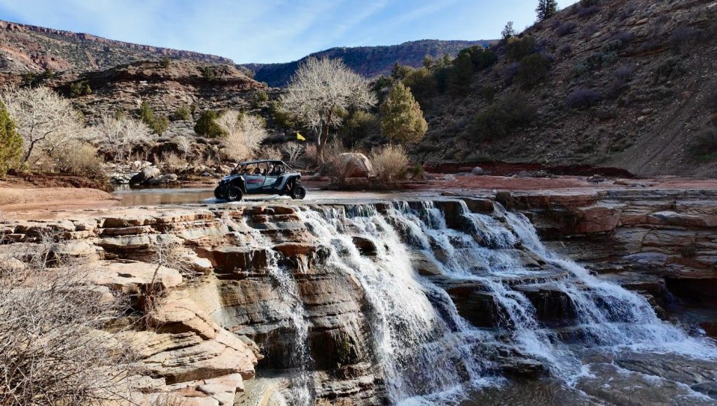Riding a UTV to Toquerville Falls