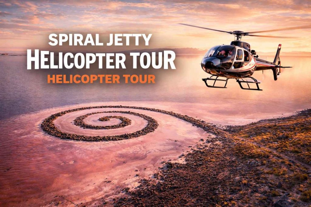 Best Helicopter Tours in Utah 11 Spiral Jetty Helicopter Tour