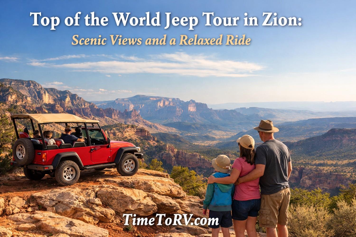 Top of the World Jeep Tour in Zion