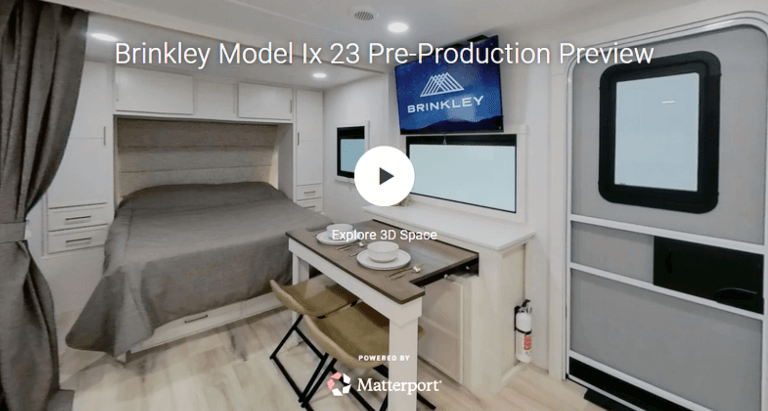 2026 Brinkley RV Model Ix 23x Overview 3 half ton towable travel trailer