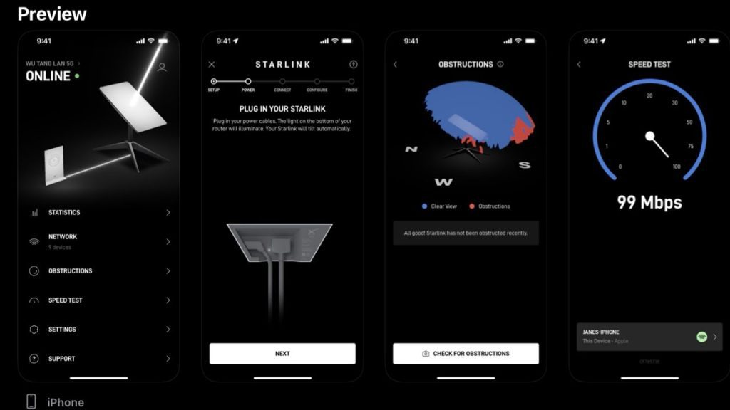 Starlink app management