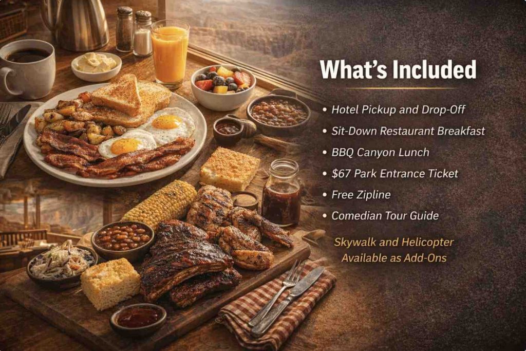 Grand Canyon West Bus Tour from Las Vegas 3 What's Included in Grand Canyon West Bus Tour