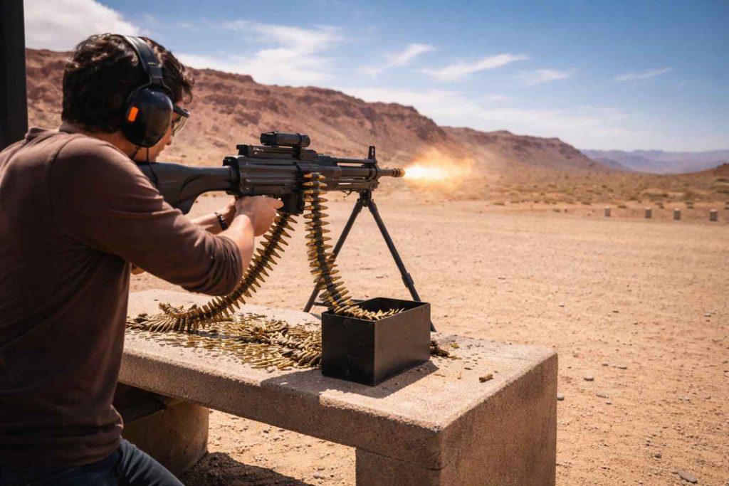 Las Vegas Shooting Experience 3 Las Vegas Belt-Fed Machine Gun Shooting Experience