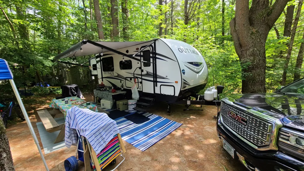 How to setup a RV campsite